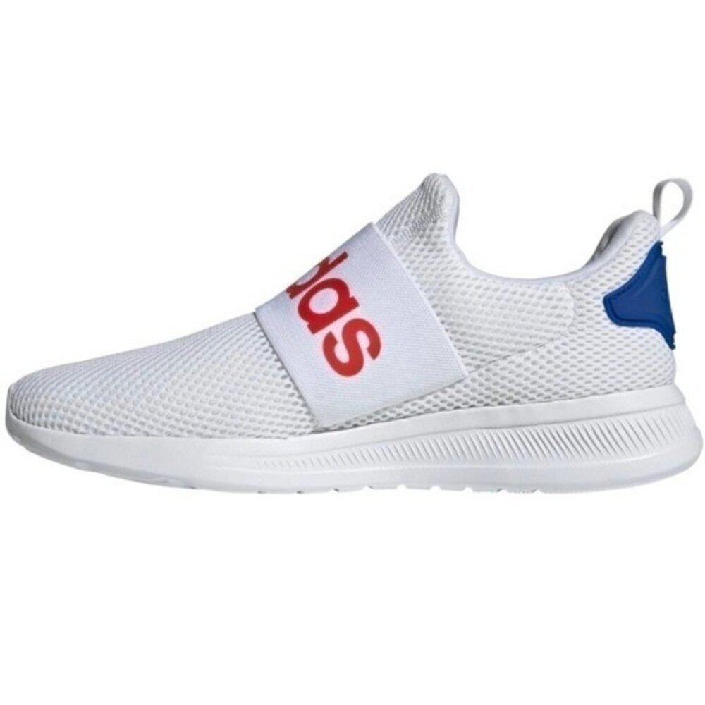 Adidas Lite Racer White Red Shoes Size 9‎ New - Picture 5 of 10